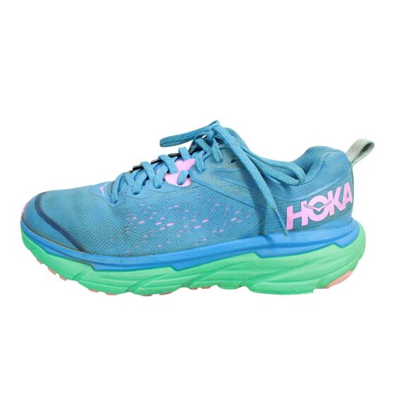 Hoka One One Blue Mesh Challenger ATR 6 Marathon Running Sneakers Women's Size 8 - Picture 1 of 9